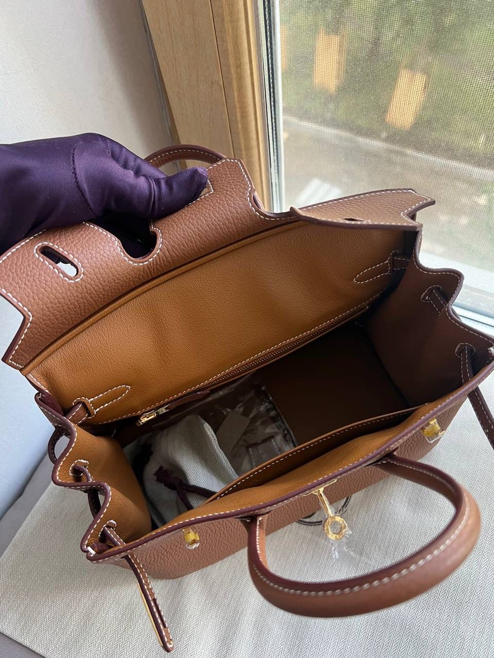 Quilted Leather Clutch - Style 28