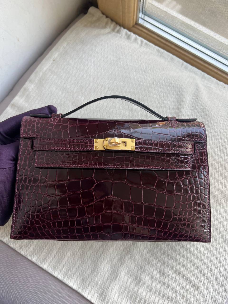 Quilted Leather Clutch - Style 44